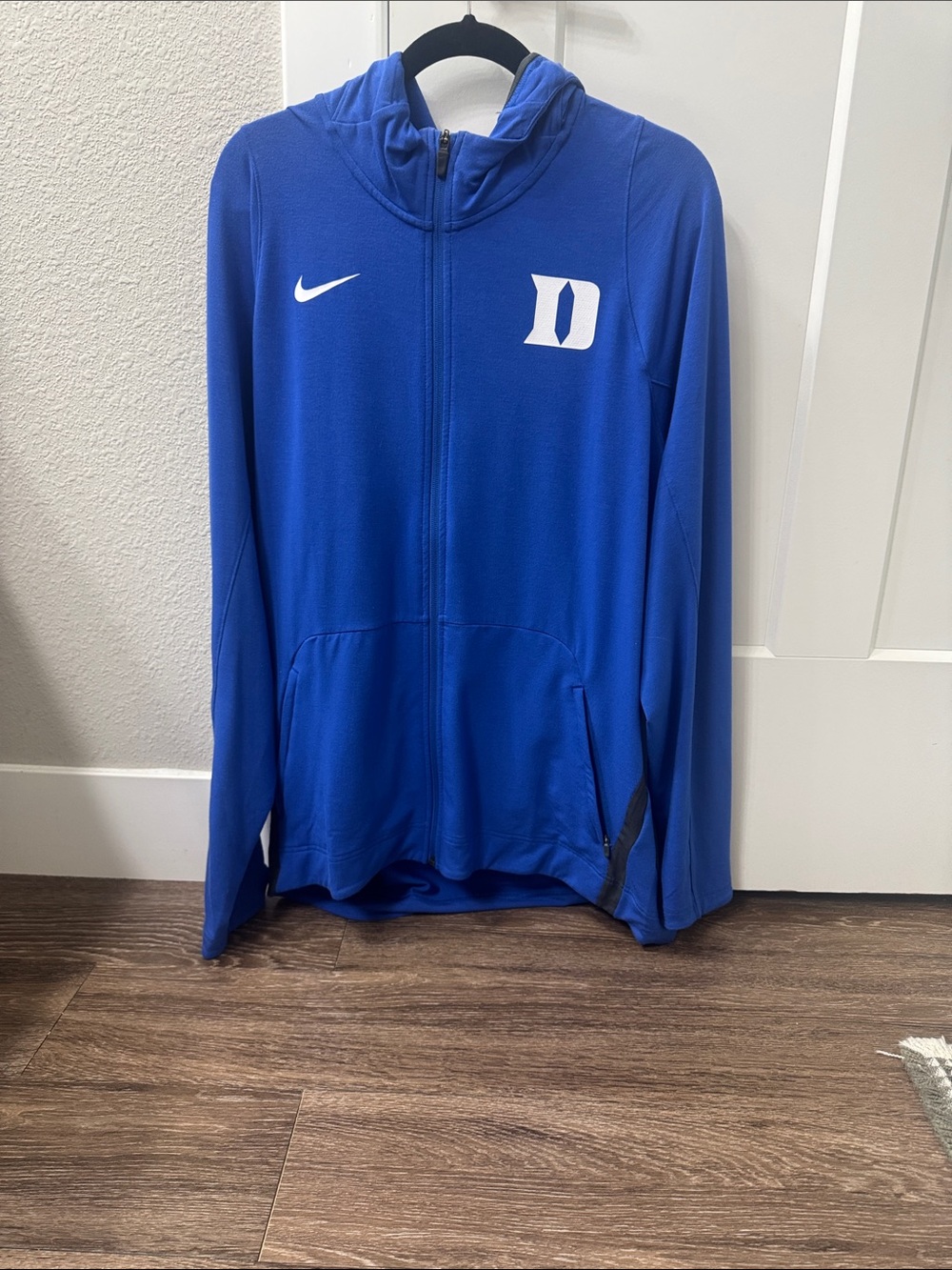 Duke Nike Dri Fit Royal Blue Full-Zip Hooded Jacket